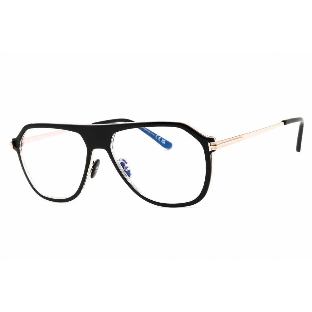 Tom Ford FT5943 Eyeglasses Black Crystal Aviator